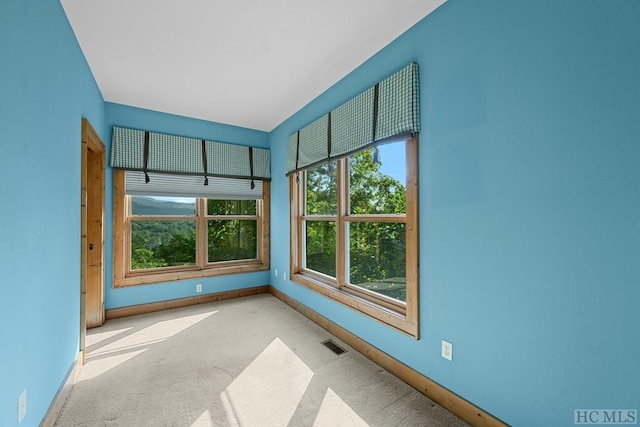 view of carpeted empty room