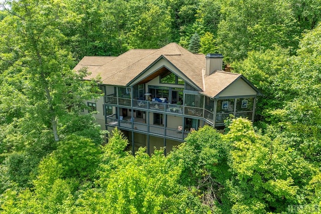 birds eye view of property