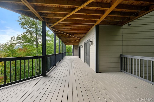 view of wooden terrace