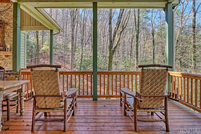 view of deck