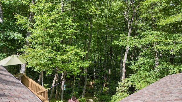 293 Gem Creek Rd, Cullowhee, NC 28723 - dock featuring a wooded view