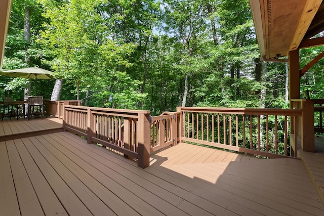 293 Gem Creek Rd, Cullowhee, NC 28723 - view of wooden terrace