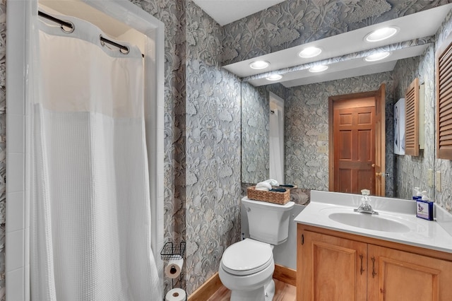35 Toxaway Landing Dr, Lake Toxaway, NC 28747 - full bath with vanity and curtained shower