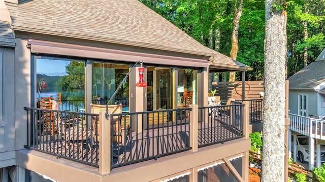 35 Toxaway Landing Dr, Lake Toxaway, NC 28747 - view of wooden deck