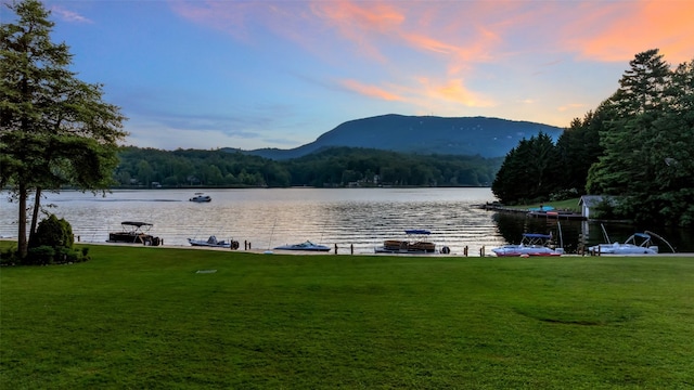 35 Toxaway Landing Dr, Lake Toxaway, NC 28747 - water view featuring mountains and a forest
