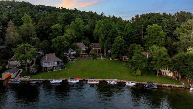 35 Toxaway Landing Dr, Lake Toxaway, NC 28747 - aerial view of property's location featuring a nearby body of water