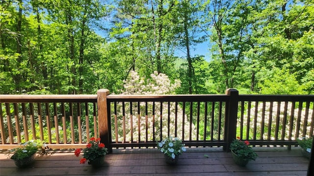 60 Pine Cone Ct, Sapphire, NC 28774 - view of wooden terrace