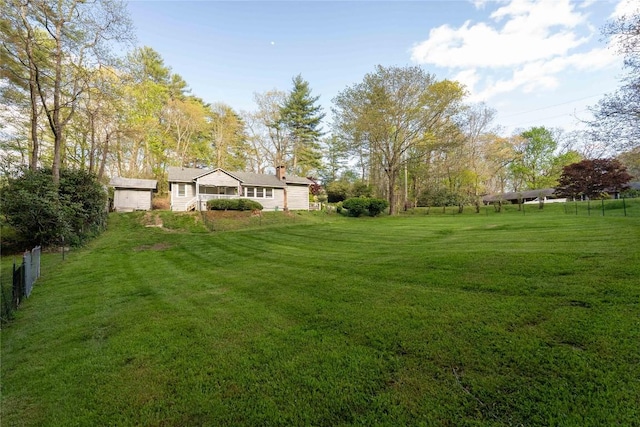 view of yard