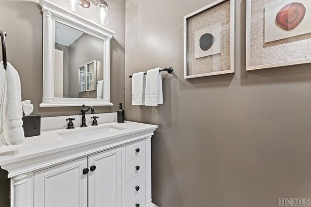 bathroom with vanity