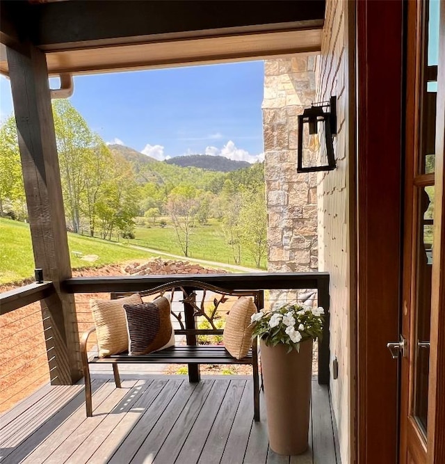 207 Comanche Rd, Cullowhee, NC 28723 - balcony with a mountain view