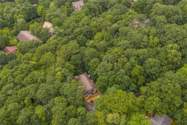 161 Kestrel Ct, Sapphire, NC 28774 - aerial view of property and surrounding area with a forest