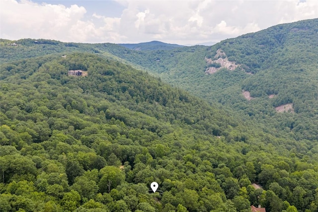 161 Kestrel Ct, Sapphire, NC 28774 - view of mountain backdrop featuring a heavily wooded area