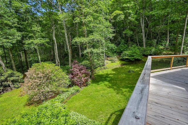 exterior space with a wooden deck