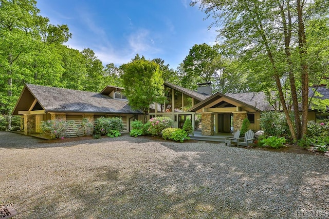 view of craftsman inspired home