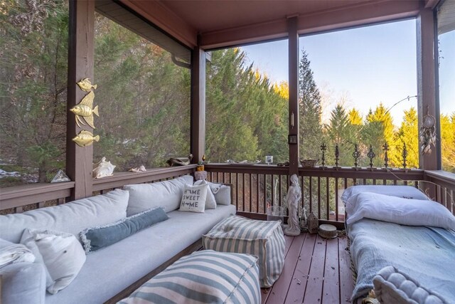 view of sunroom / solarium