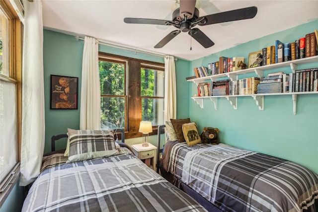 38 Lonely Mountain Dr Unit 24-A, Sapphire, NC 28774 - bedroom featuring a ceiling fan