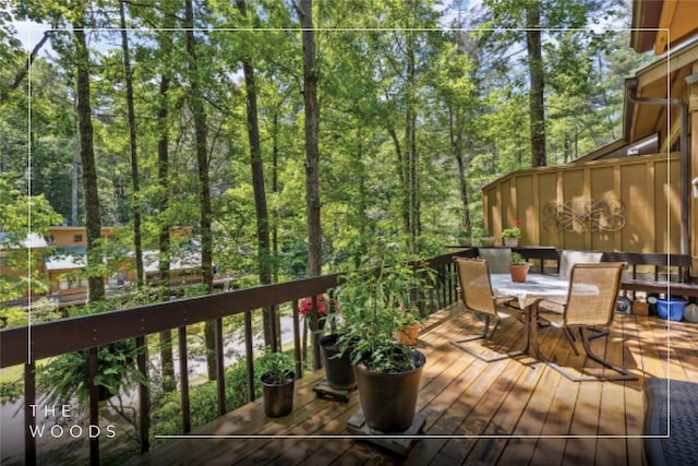 38 Lonely Mountain Dr Unit 24-A, Sapphire, NC 28774 - wooden terrace with outdoor dining space