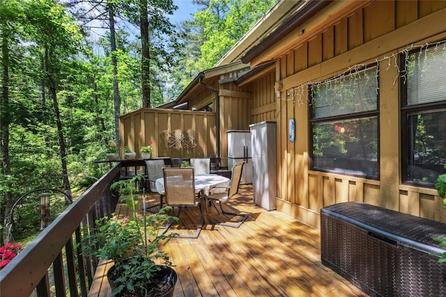 38 Lonely Mountain Dr Unit 24-A, Sapphire, NC 28774 - wooden terrace featuring outdoor dining space
