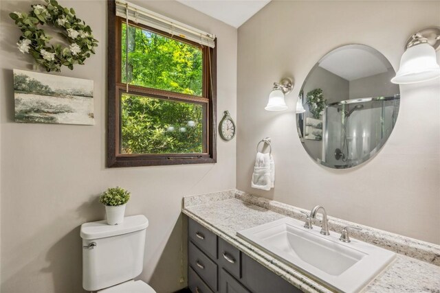 38 Lonely Mountain Dr Unit 24-A, Sapphire, NC 28774 - bathroom with vanity and a shower with shower door