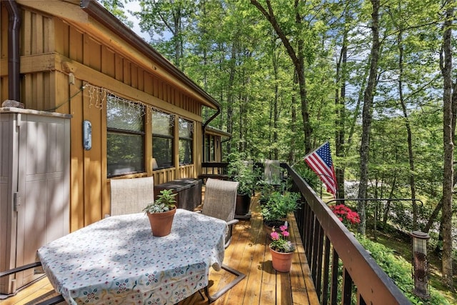 38 Lonely Mountain Dr Unit 24-A, Sapphire, NC 28774 - wooden terrace featuring outdoor dining area