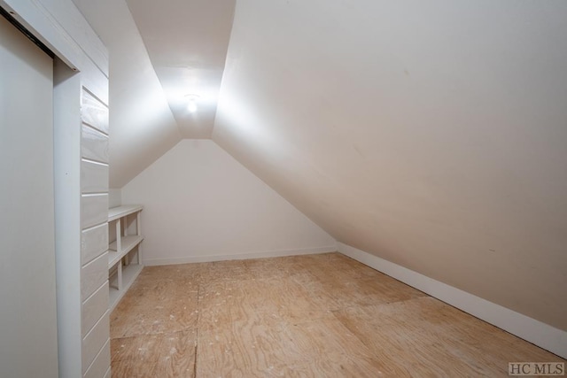 additional living space with lofted ceiling