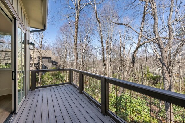 view of wooden terrace