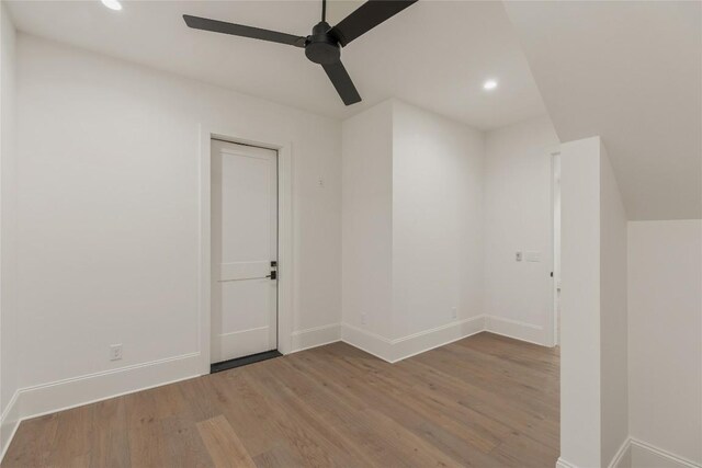 2608 Magnolia Dr, Highlands, NC 28741 - additional living space with wood finished floors, recessed lighting, and ceiling fan