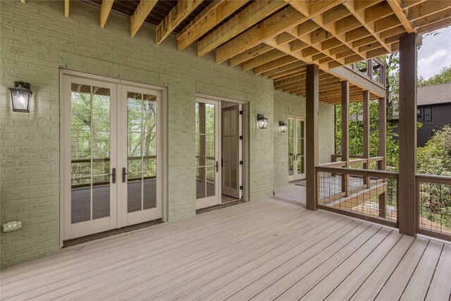 2608 Magnolia Dr, Highlands, NC 28741 - deck with french doors