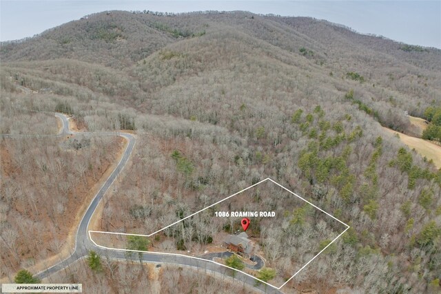 1086 Roaming Rd, Glenville, NC 28736 - drone / aerial view with a mountain view