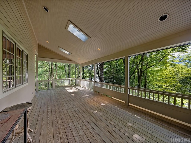 view of deck