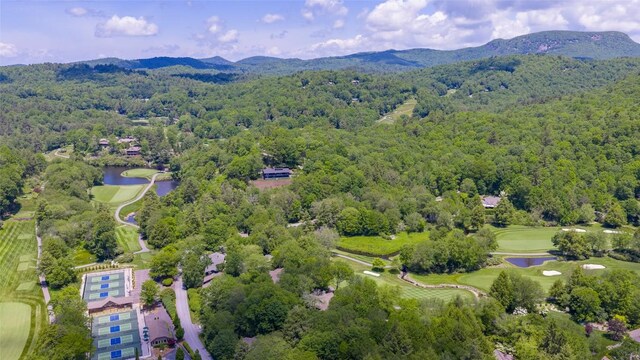 72 Winterberry Ct Unit 7, Highlands, NC 28741 - bird's eye view of a water and mountain view and a golf course
