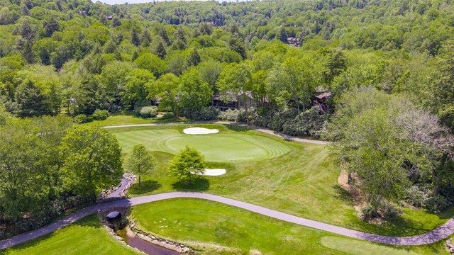 72 Winterberry Ct Unit 7, Highlands, NC 28741 - aerial view of a local golf course and a forest