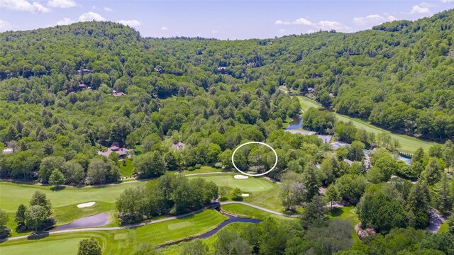 72 Winterberry Ct Unit 7, Highlands, NC 28741 - aerial view of a heavily wooded area and a golf club