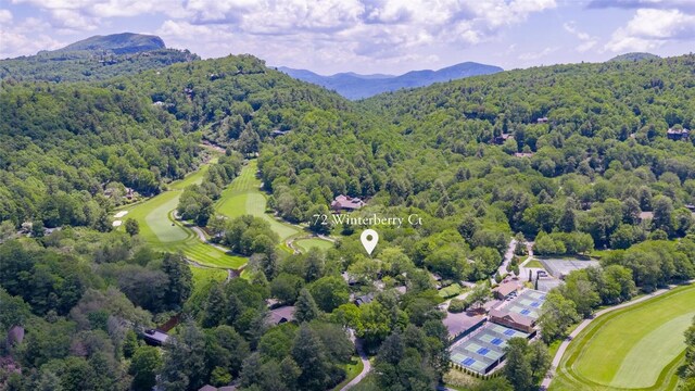 72 Winterberry Ct Unit 7, Highlands, NC 28741 - bird's eye view of mountains and a local golf course