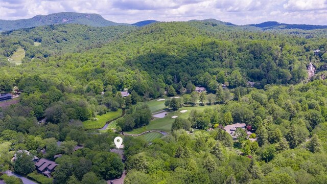 72 Winterberry Ct Unit 7, Highlands, NC 28741 - drone / aerial view of a forest and a mountainous background