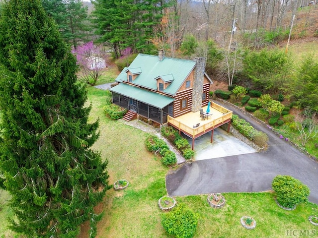 birds eye view of property