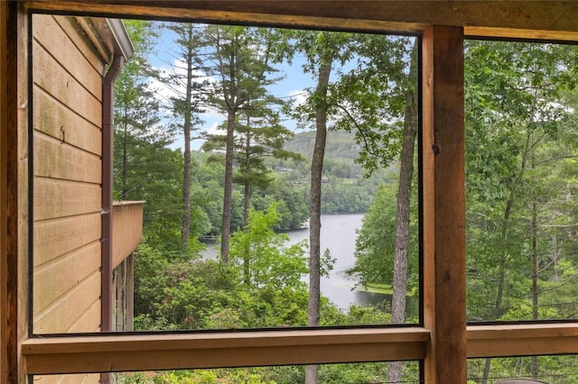 230 Jersey Trl Unit 12, Sapphire, NC 28774 - water view featuring a heavily wooded area