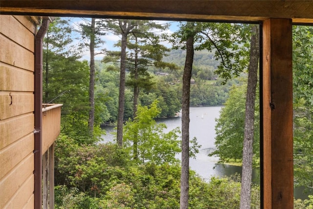 230 Jersey Trl Unit 12, Sapphire, NC 28774 - water view featuring a heavily wooded area