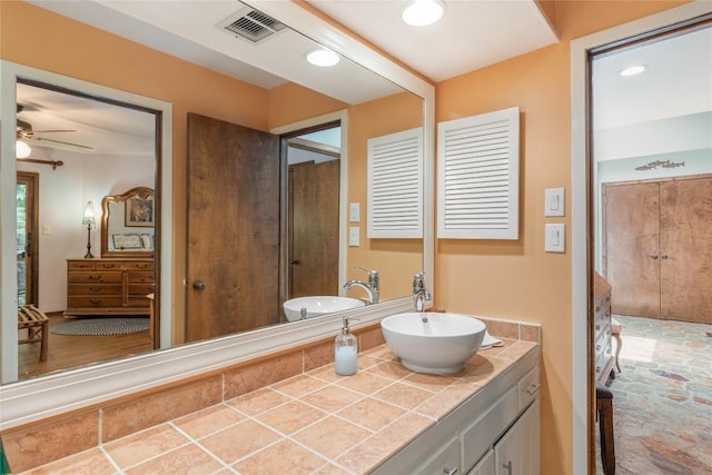 230 Jersey Trl Unit 12, Sapphire, NC 28774 - full bath featuring ceiling fan and double vanity