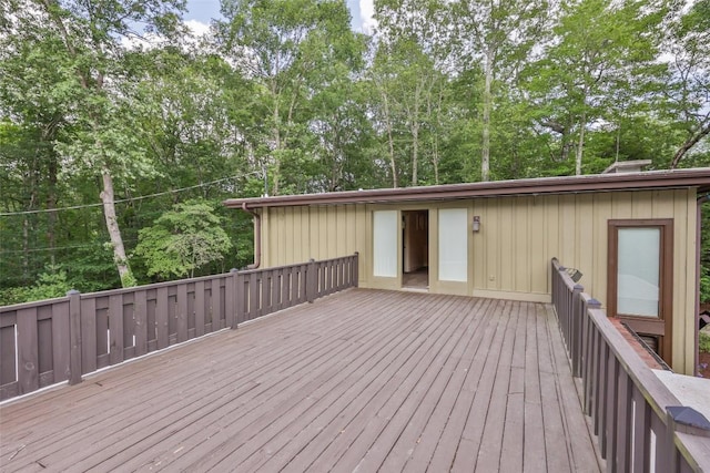 314 Beckonridge Trl, Sapphire, NC 28774 - wooden terrace with view of scattered trees