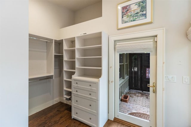 314 Beckonridge Trl, Sapphire, NC 28774 - spacious closet with dark wood finished floors