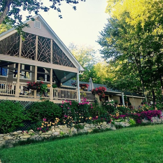 546 Upsy Daisy Ln, Cullowhee, NC 28723 - view of green lawn