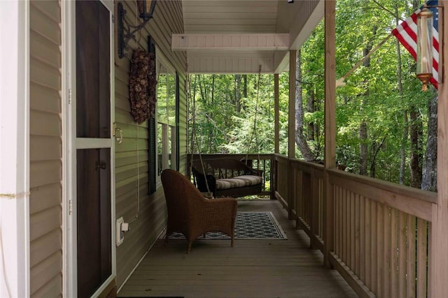 546 Upsy Daisy Ln, Cullowhee, NC 28723 - view of wooden porch