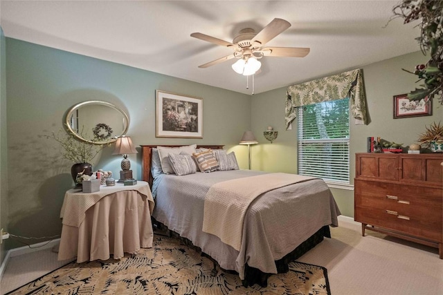 546 Upsy Daisy Ln, Cullowhee, NC 28723 - bedroom with light carpet and a ceiling fan