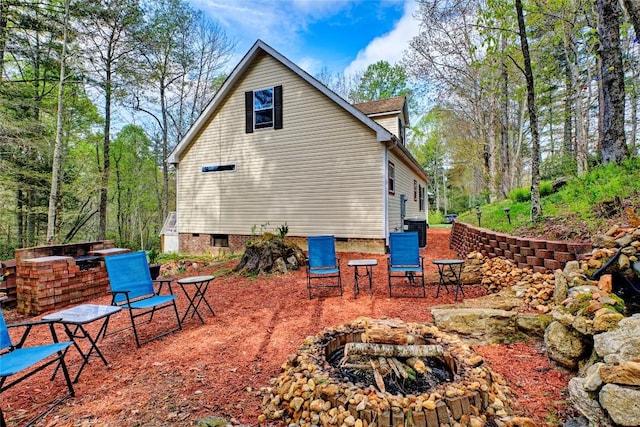 400 Cole Mountain Cir, Highlands, NC 28741 - back of house with a patio area and crawl space