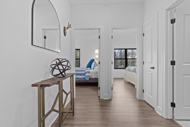 149 Woodland Hill Dr, Highlands, NC 28741 - hall featuring wood finished floors