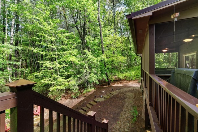599 Tower Rd, Sapphire, NC 28774 - view of yard with a view of trees