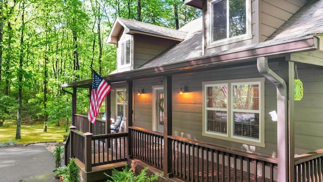 599 Tower Rd, Sapphire, NC 28774 - view of wooden terrace