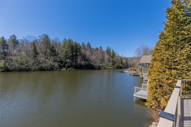 view of water feature