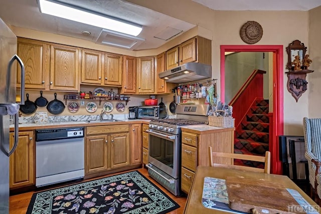 kitchen featuring sink and stainless steel appliances